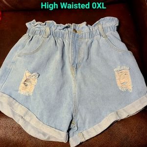 Women's Size 0XL High Wasted Shorts